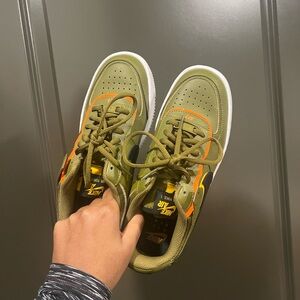 Olive green Nike Air Force 1